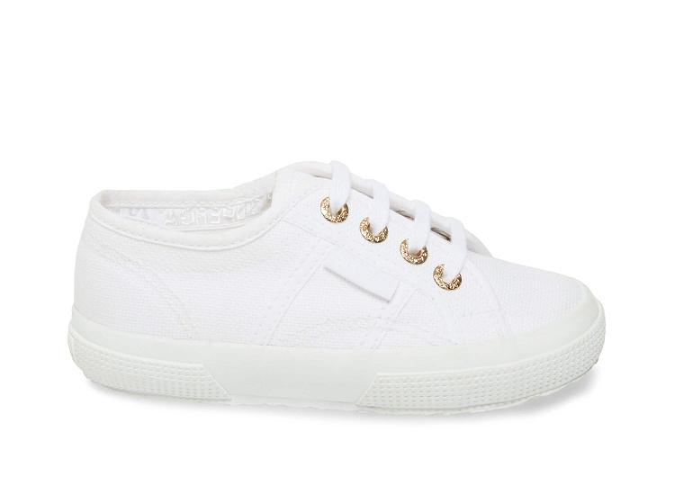 Superga 2750 Jcot Classic White Gold - Kids Superga Shoes